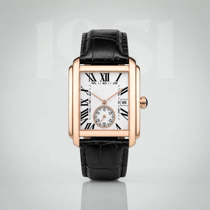 Classic Rectangular Vintage Luxury Men's Watch