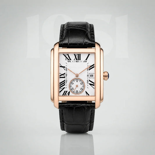 Classic Rectangular Vintage Luxury Men's Watch
