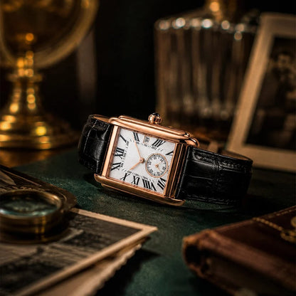 Classic Rectangular Vintage Luxury Men's Watch