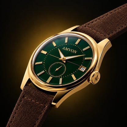 AMVON Emerald Classic Dress Watch