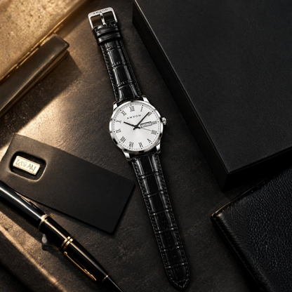 AMVON Sovereign Ivory — Classic Day-Date Watch